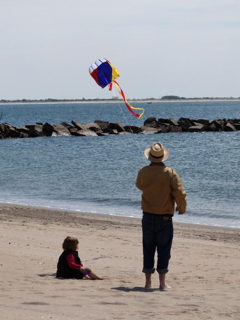 Cerf volant sur la plage de Coney Island