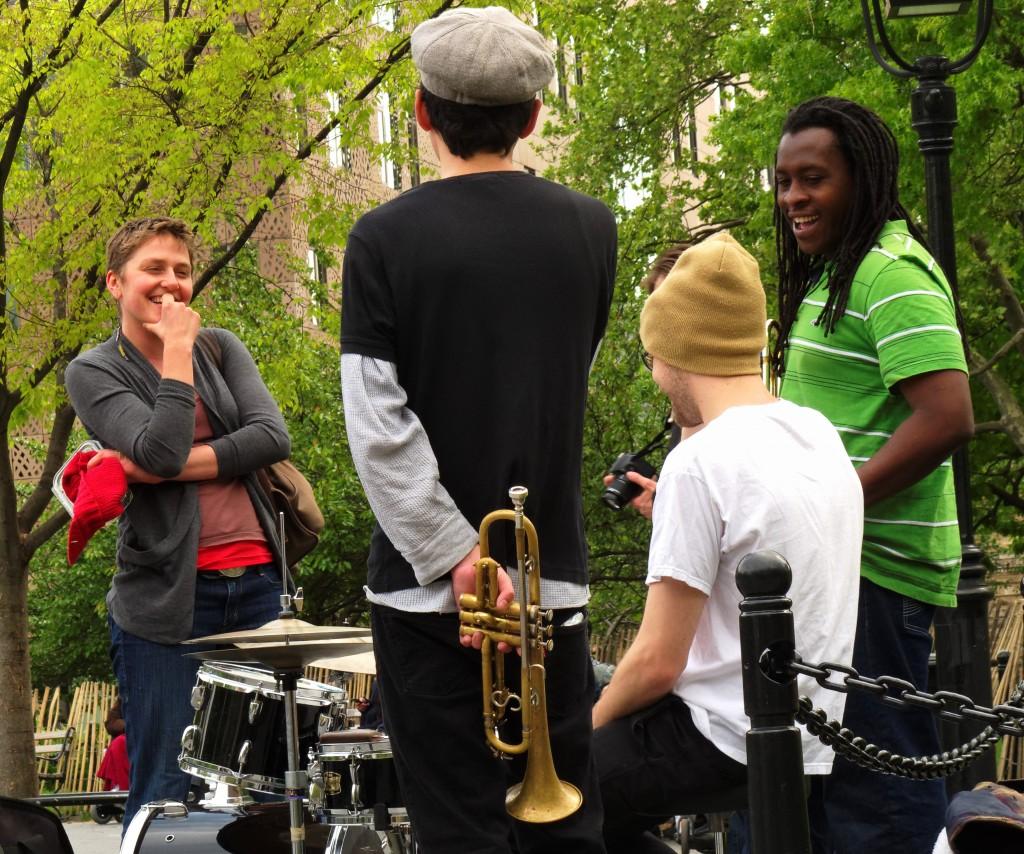 Groupe de musique à Washington Square