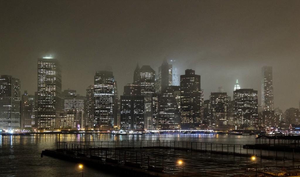 Vue à partir de la Brooklyn Heights promenade 