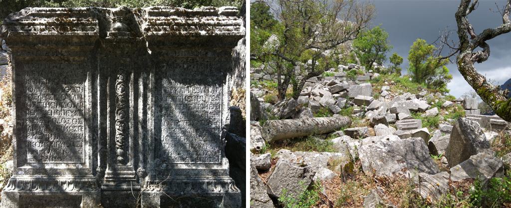 rue à colonnades à termessos