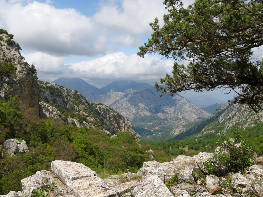 la vallée de termessos en turquie