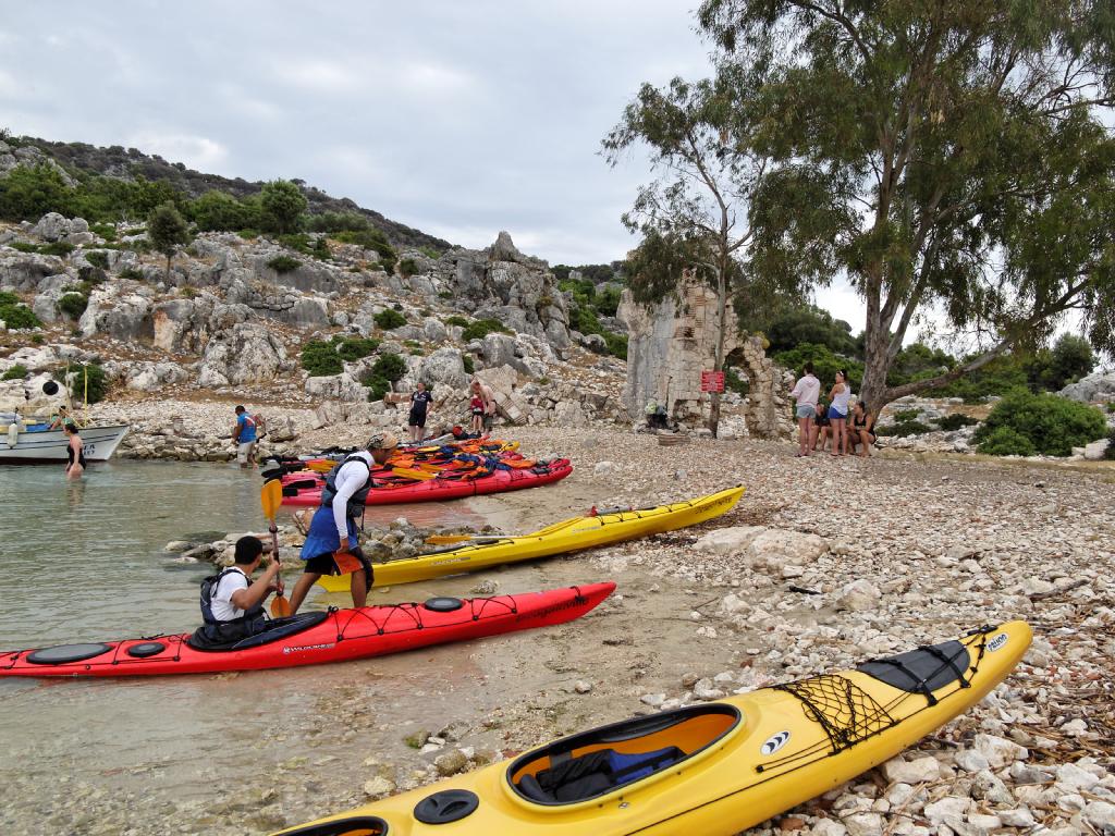 randonnée kayak dans la baie de kekova