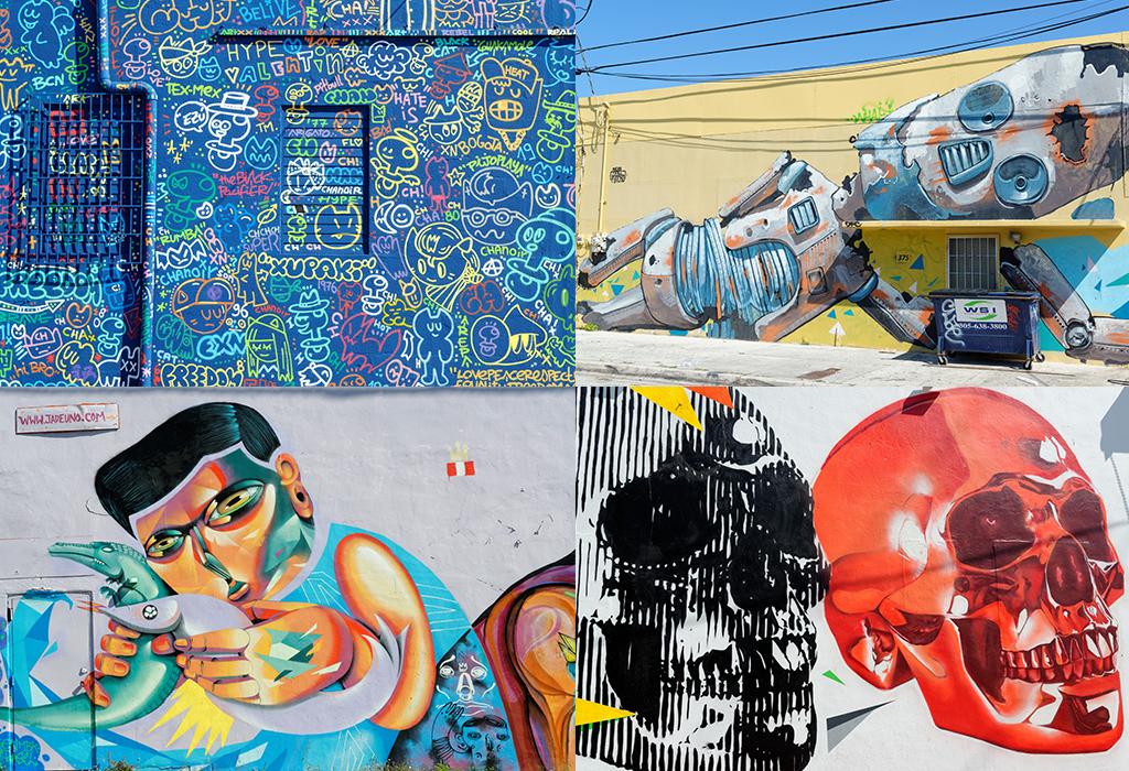 Streetart dans le quartier Wynwood à Miami