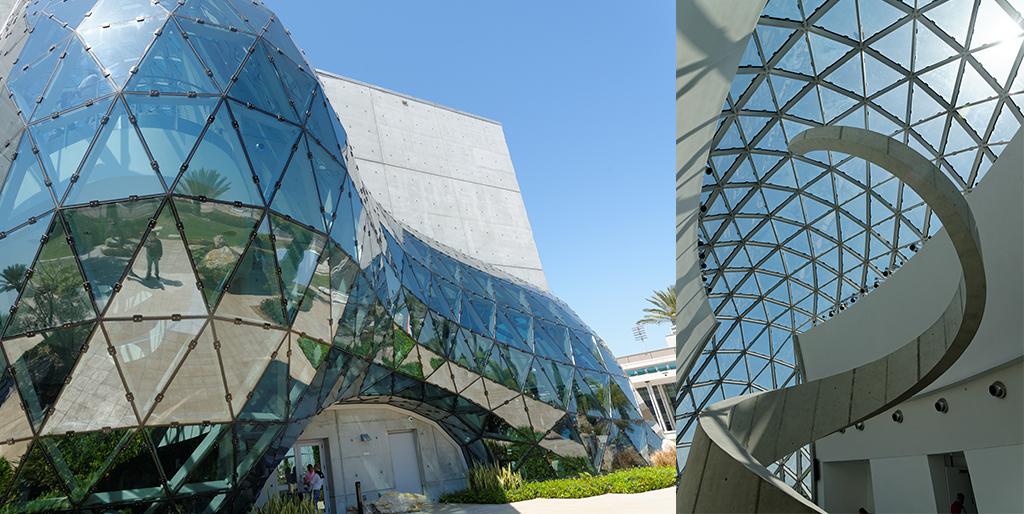 Extérieur en verre du musée Dali
