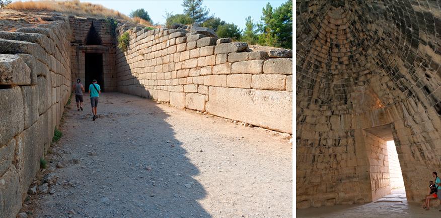 Tombe trésor d'Atrée à Mycènes