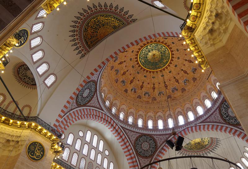 Intérieur de la mosquée de Soliman