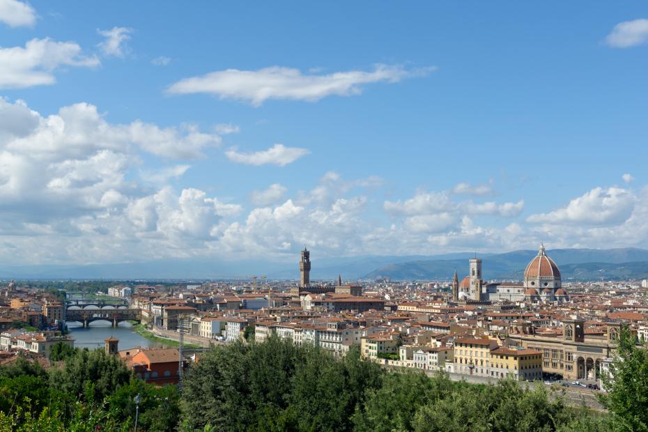 Vue de la place Michel Ange