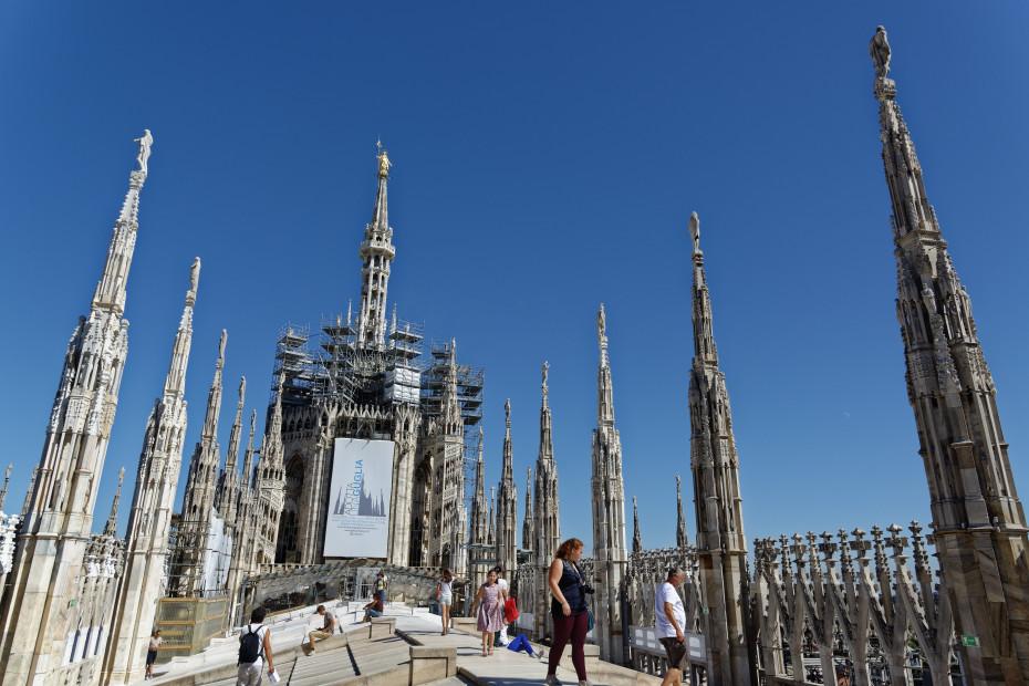 Toit du Duomo à Milan