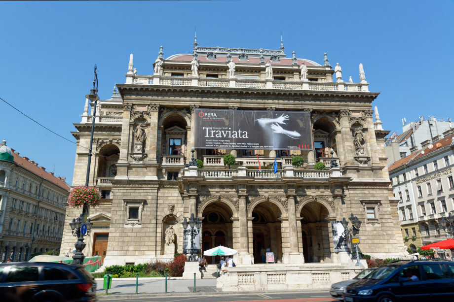 Façade de l'Opéra de Budapest