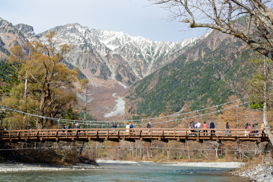 Pont kappabashi à Kamokochi