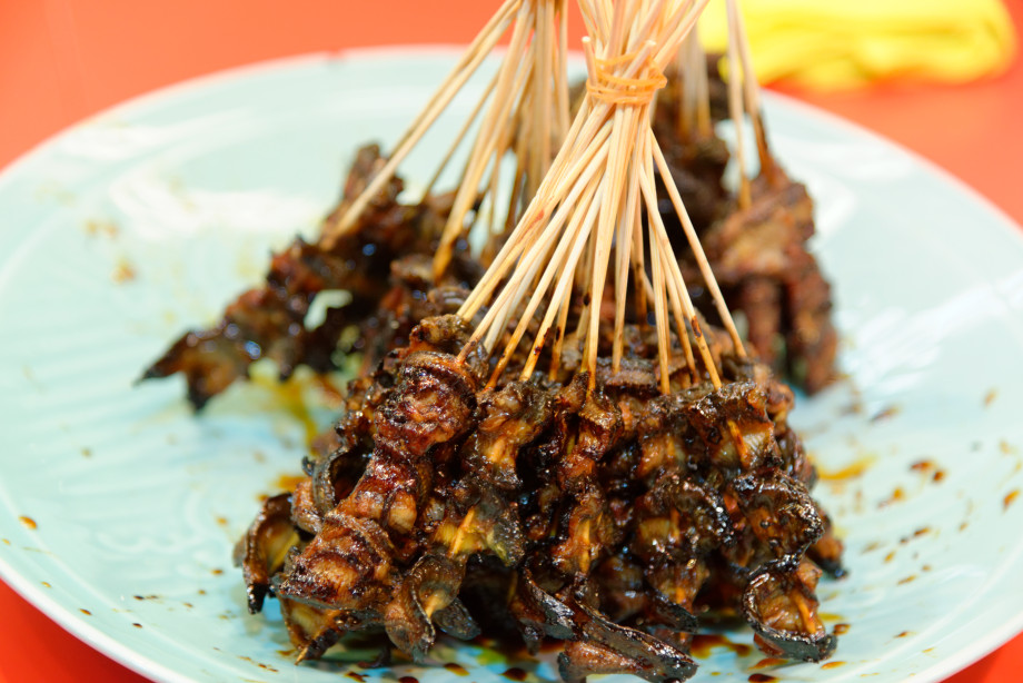 Brochettes marché Omicho Ichiba