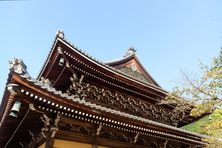 Toit du temple Nanzenji à kyoto