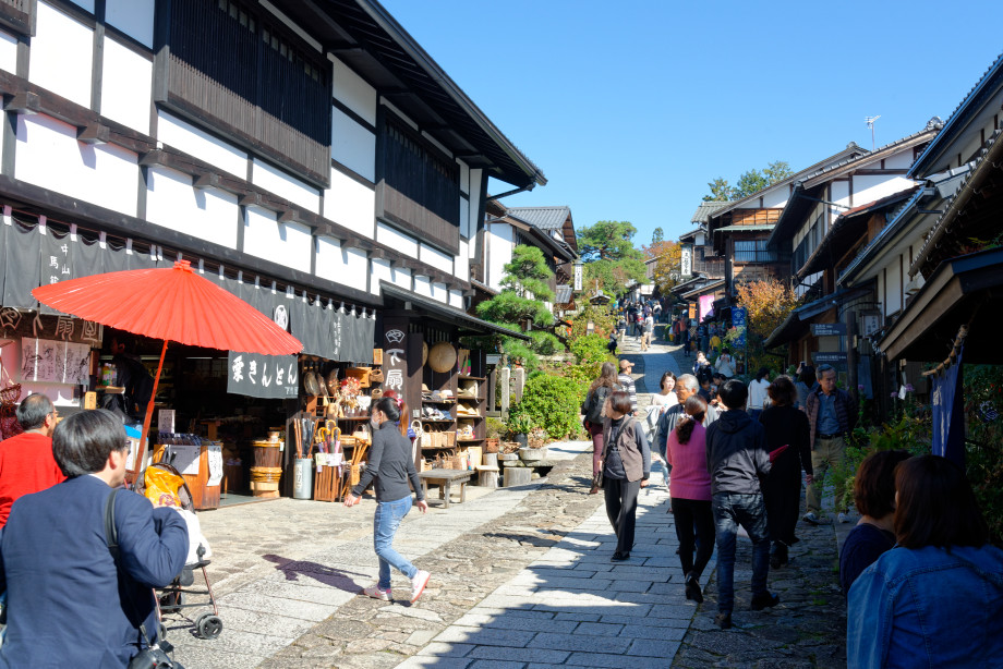 Rue de Magome dans la vallée de kiso