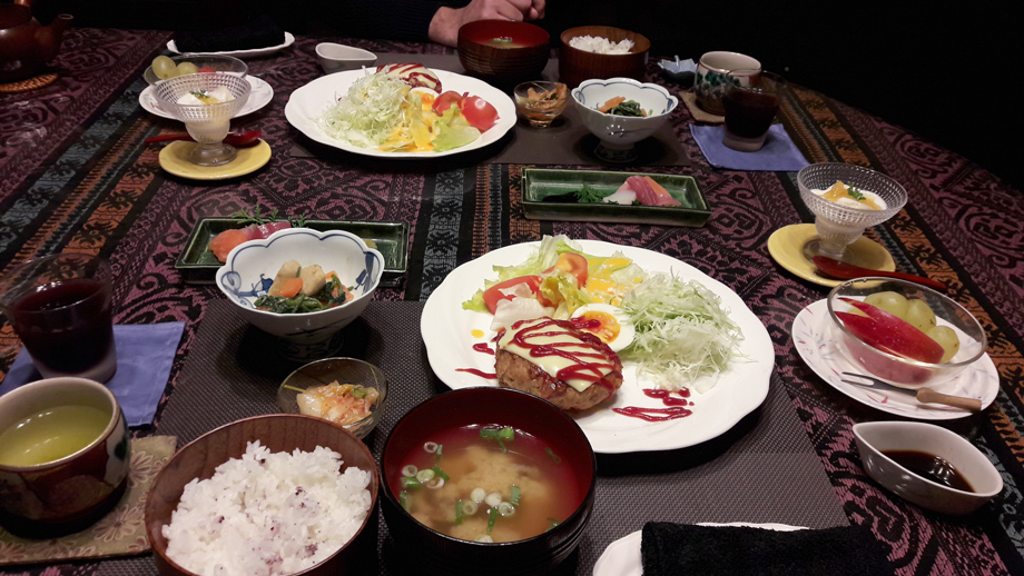 Repas chez Miwa dans la vallée de Kiso