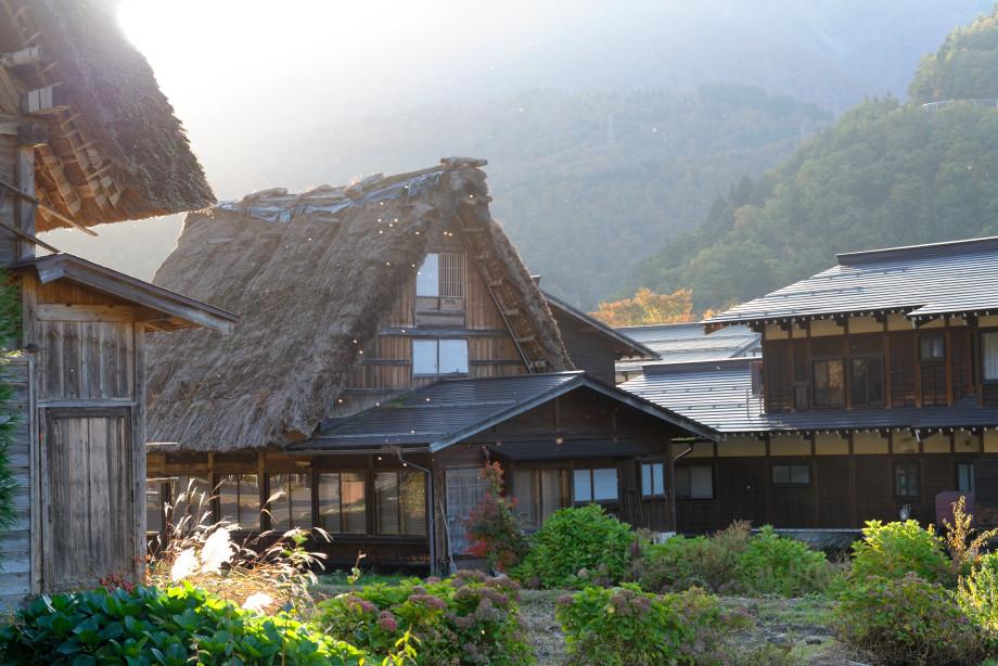 maisons traditionnelles à Shirakawago