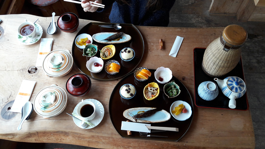 Petit-déjeuner du Ryokan Kato